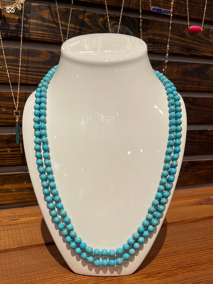 Turquoise Beaded Set