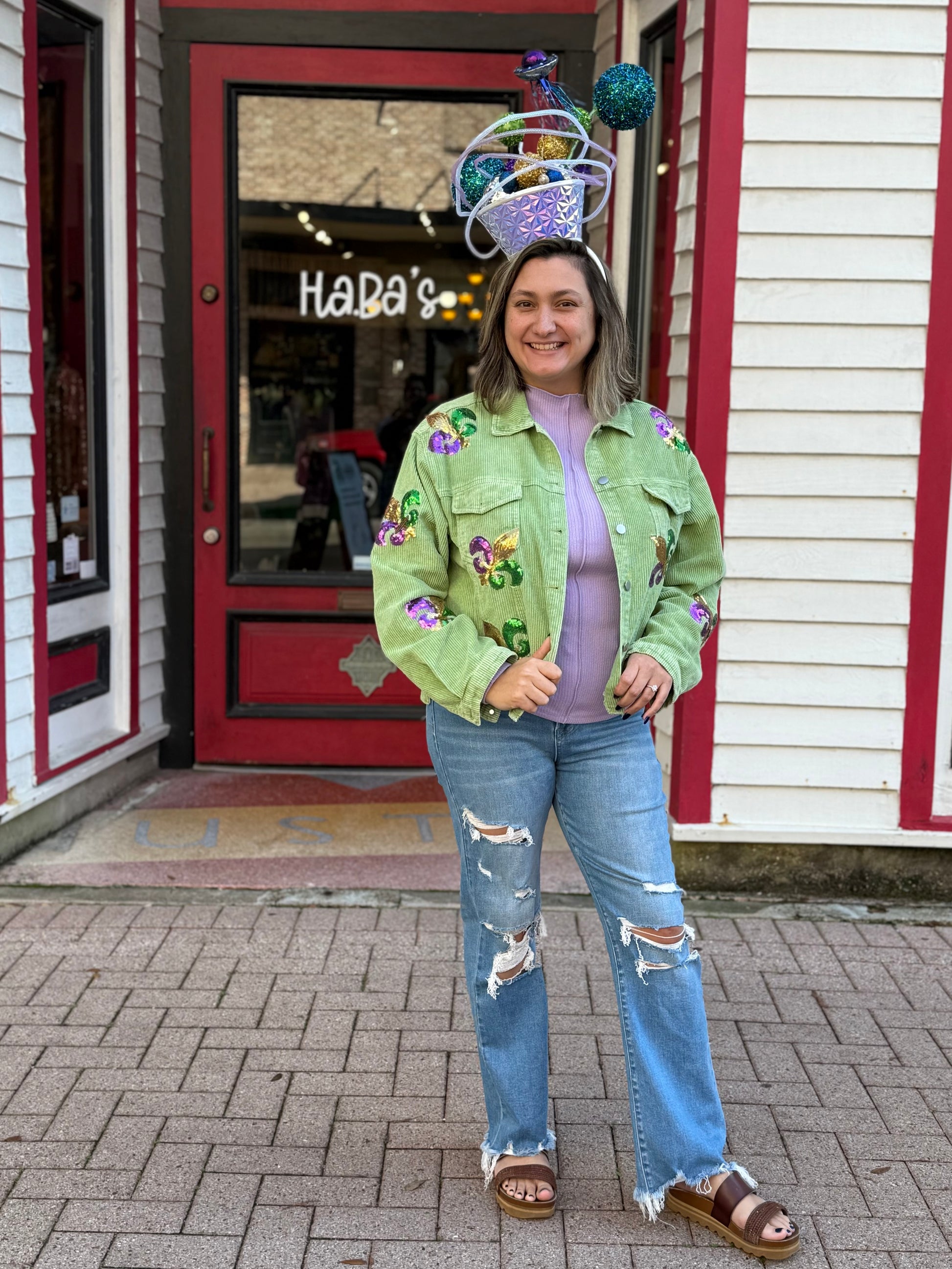 Fleur De Lis Jacket - Green