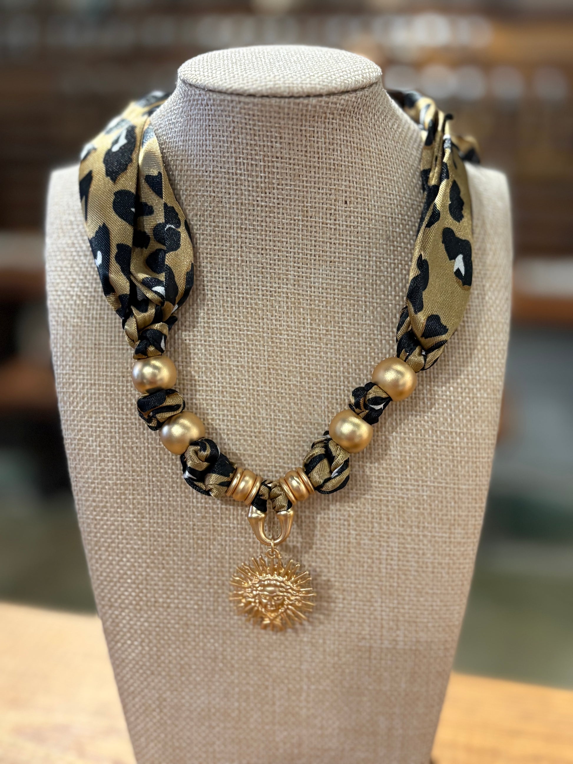 Cheetah Girl Bandana Necklace