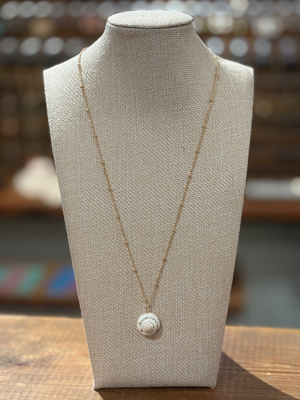 Natural Shell Pendant Necklace