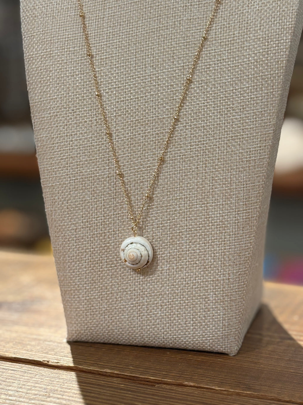 Natural Shell Pendant Necklace