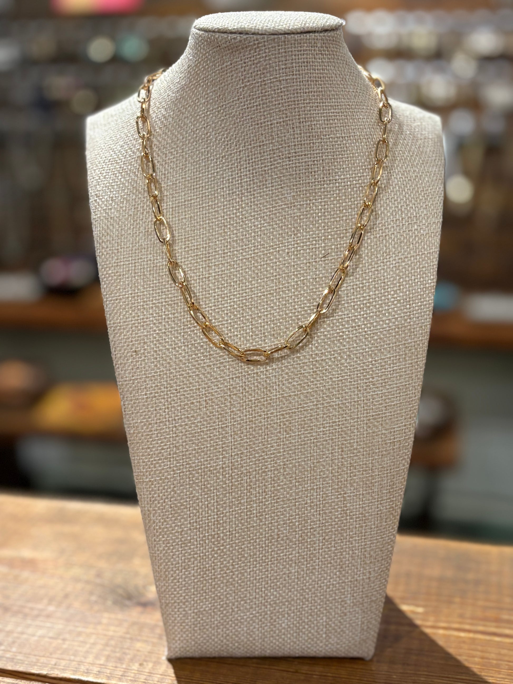 Simple Golden Chain Necklace