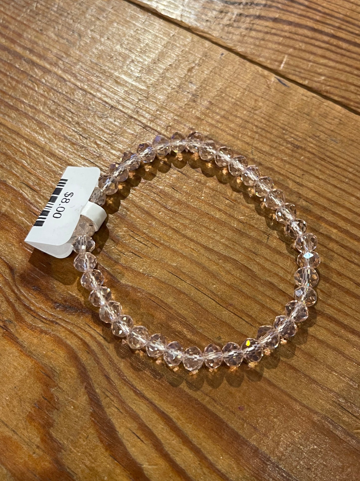 Clear Beaded Bracelet