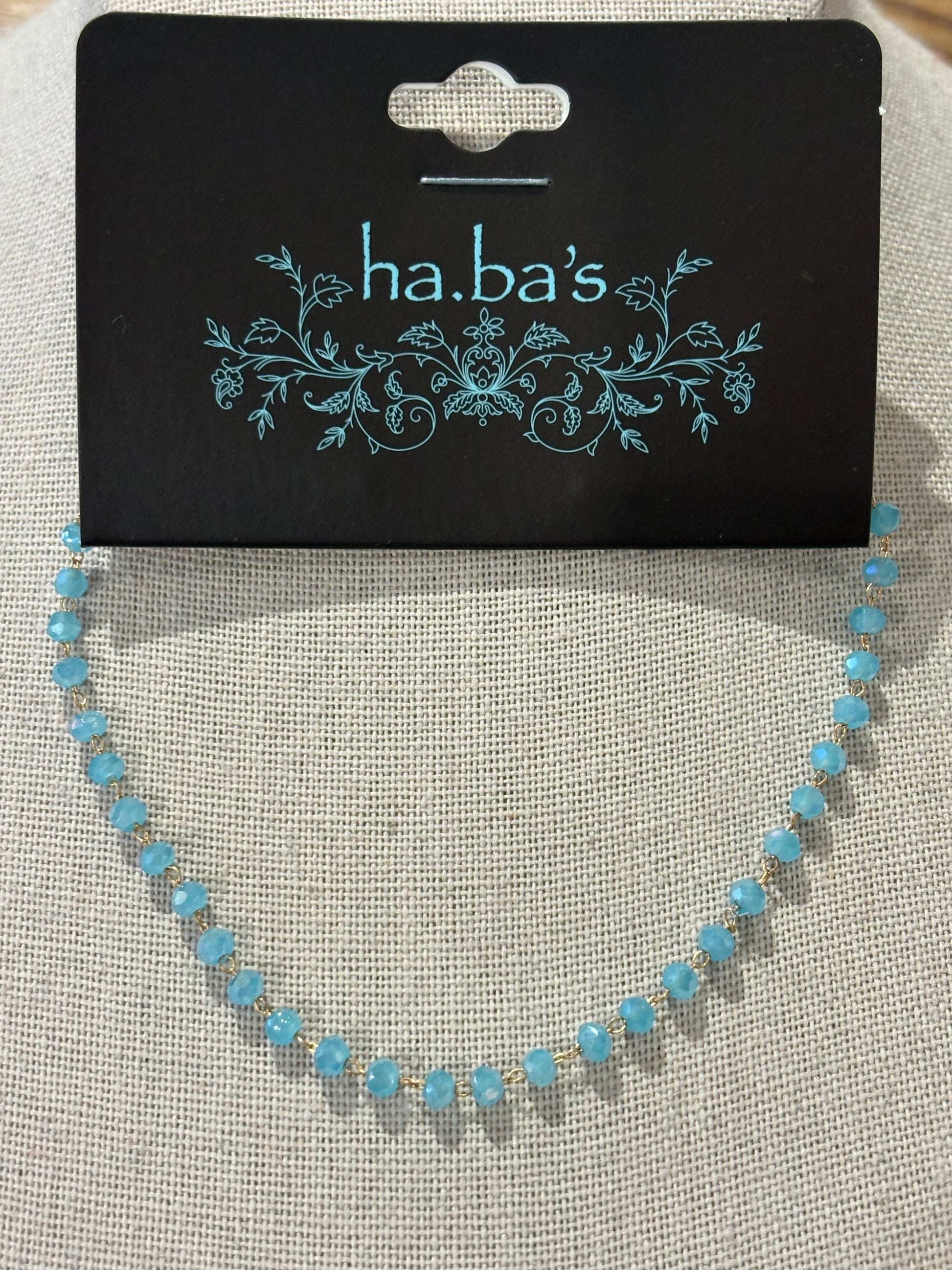 Blue Bead Anklet