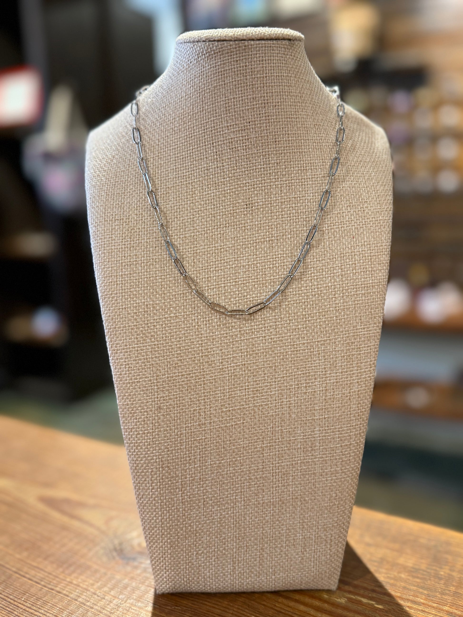 Linked Up Silver Necklace