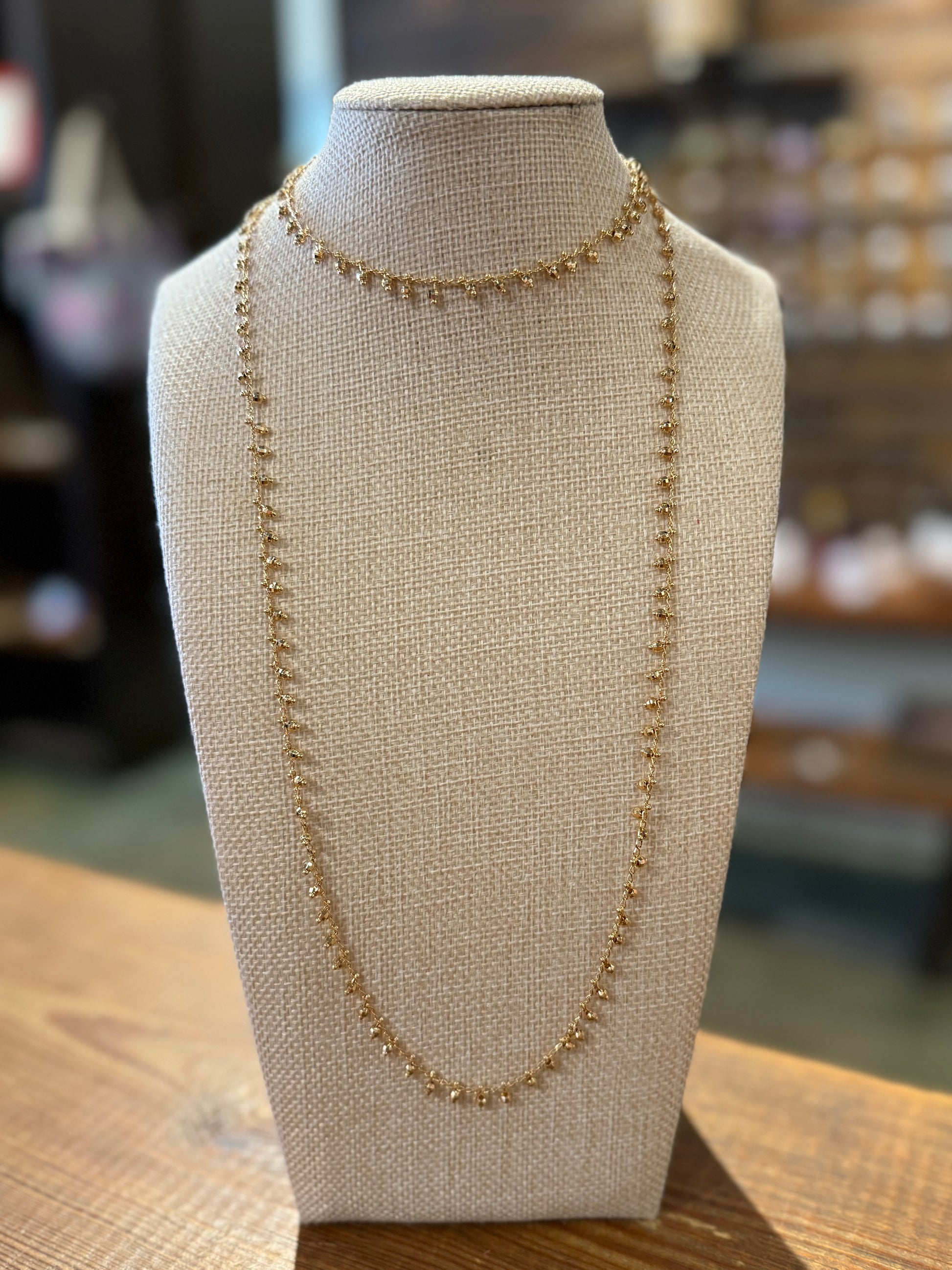 Long Gold Necklace
