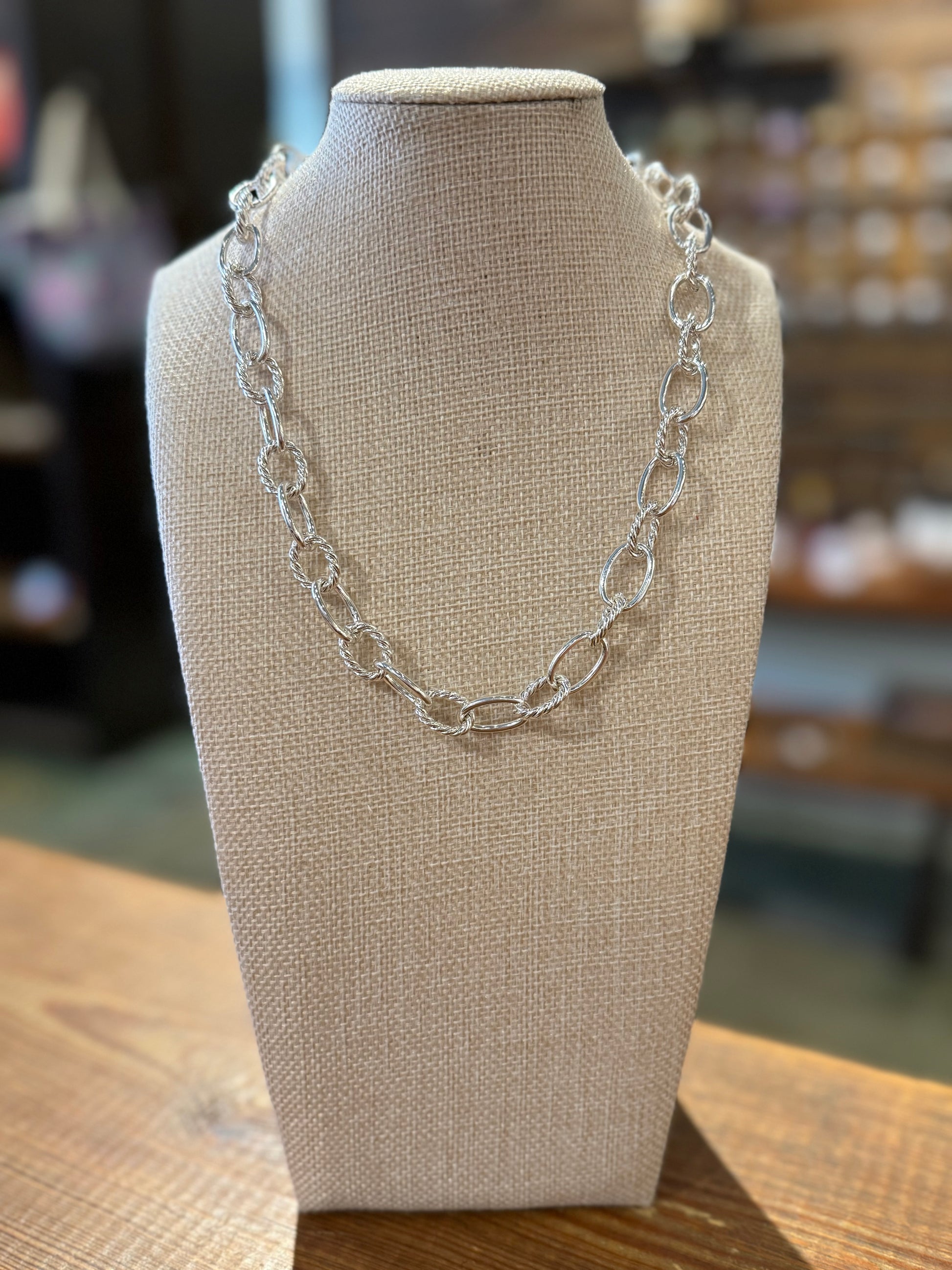Thick Silver Necklace
