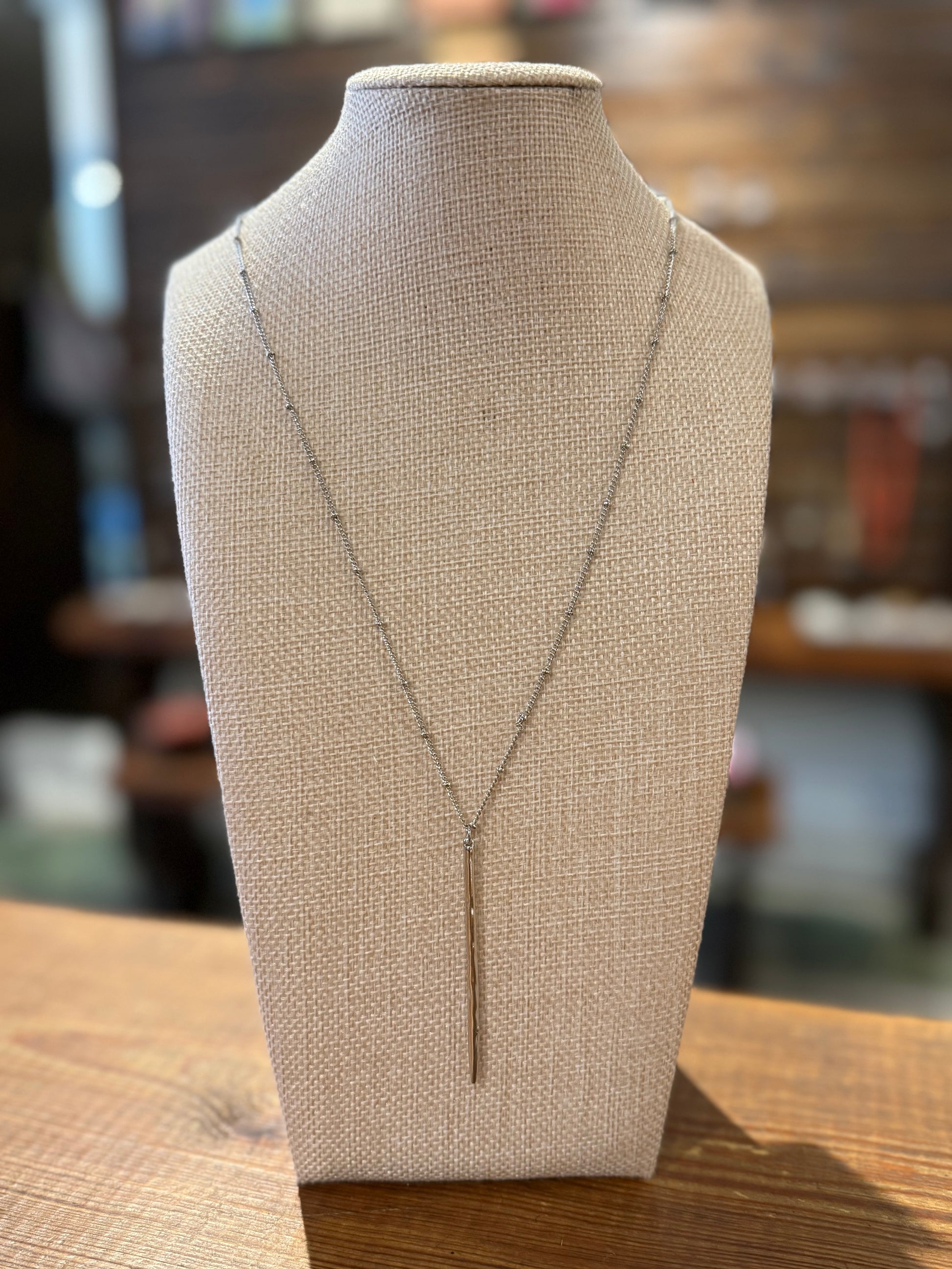Slice of Life Necklace Silver