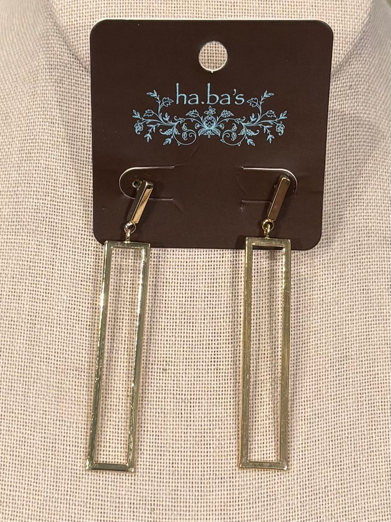 Golden Rectangle Earrings