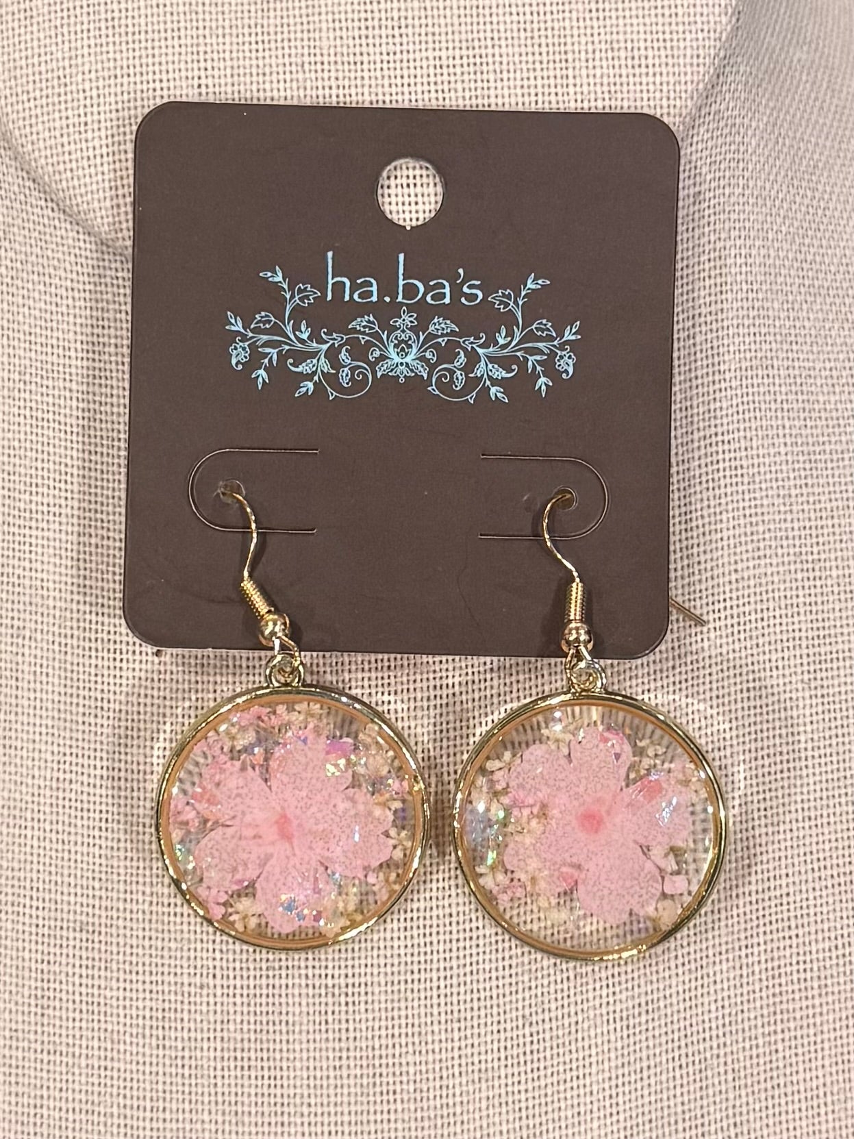 Pink Pressed Earrings
