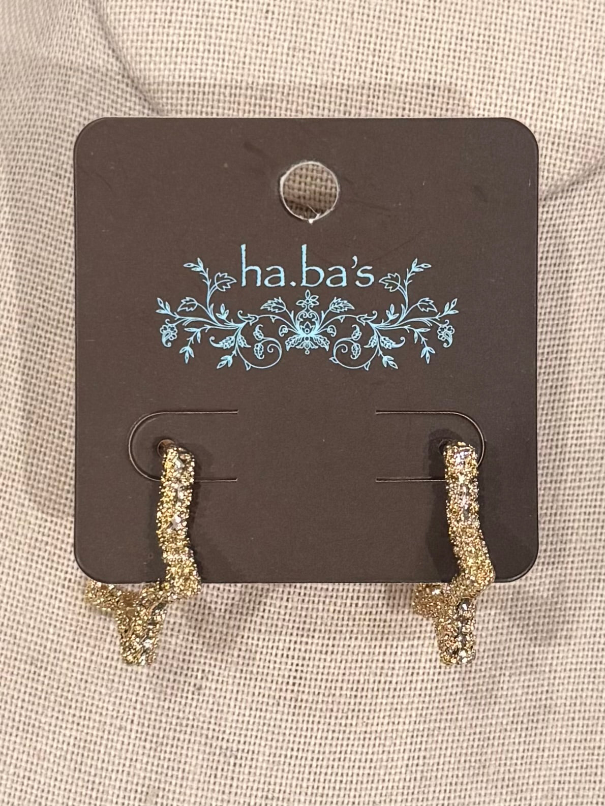 Gold Star Hoop Earrings