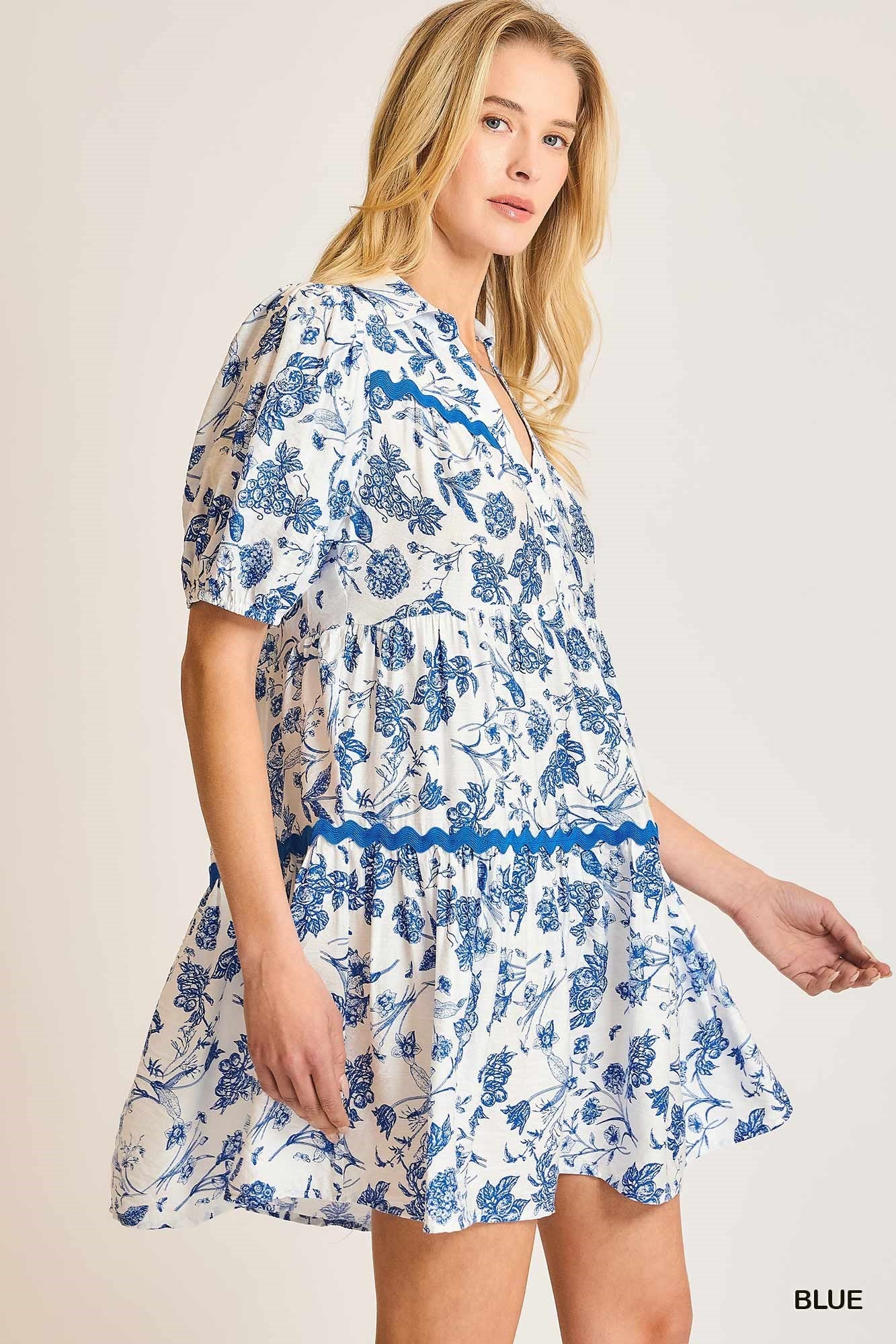 Garden Party Dress - Blue