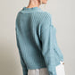 Jacky's Crochet Sweater - Pale Blue