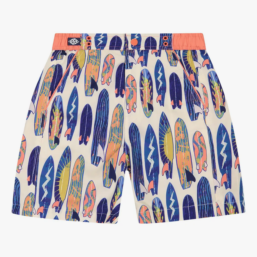 Orange Surf Toddler Boardshort