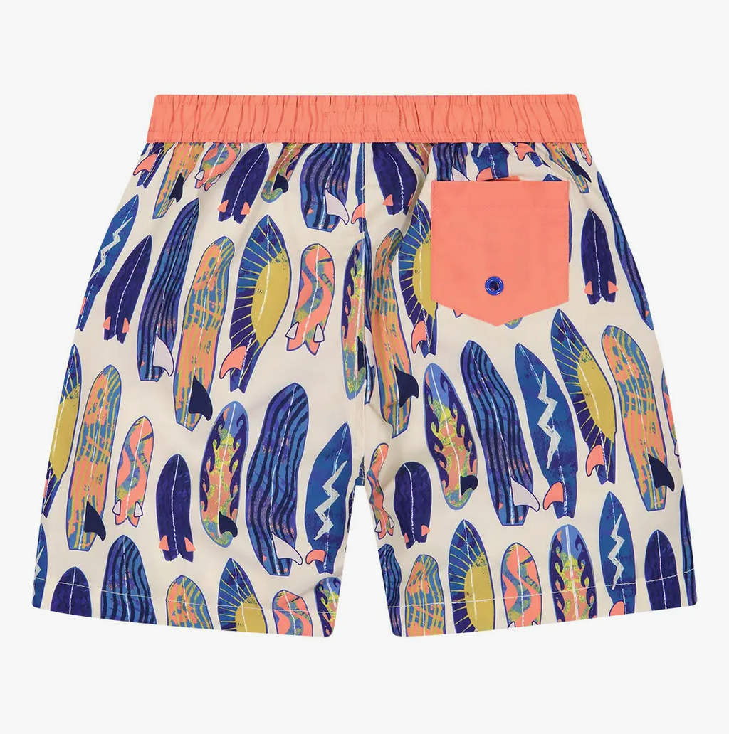 Orange Surf Toddler Boardshort