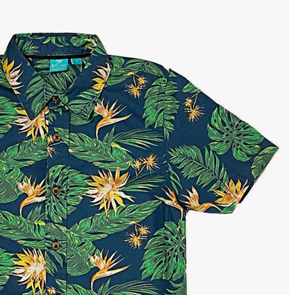 Palm Leaves Toddler Button-up