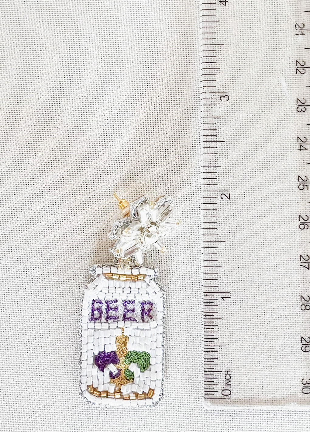 Bayou Beaded Beer Earrings *PRE-ORDER*