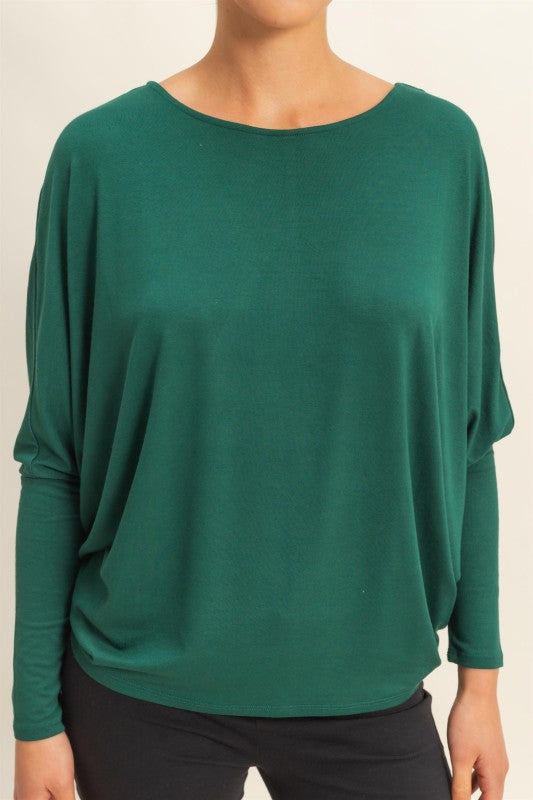 Drift Dolman - Dark Green