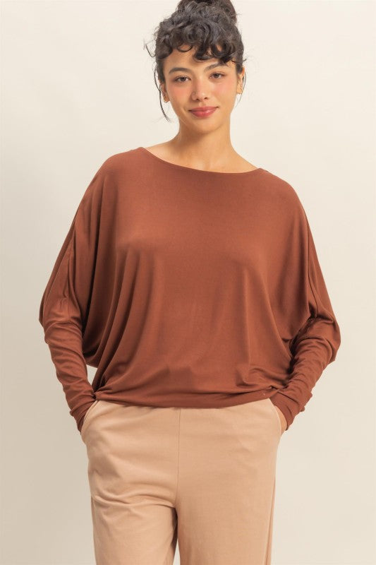 Drift Dolman - Chestnut