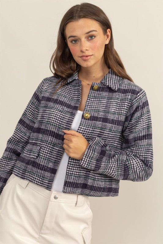 Heritage Plaid Jacket - Navy