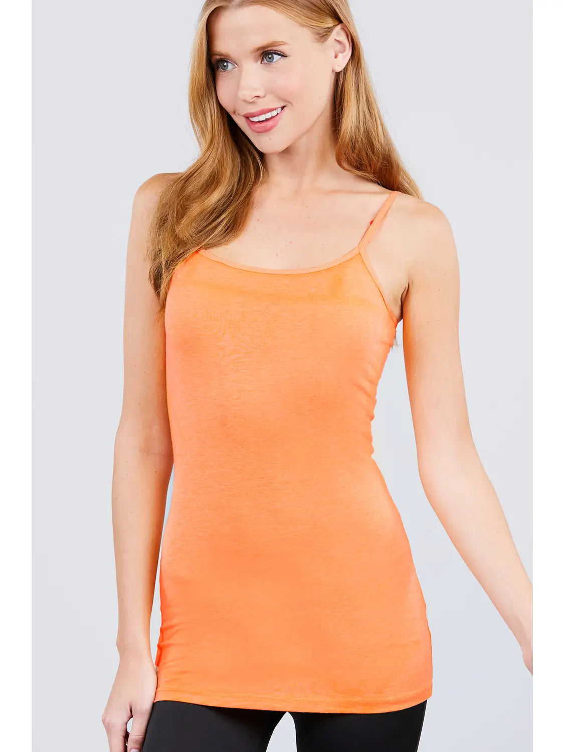 Tunic Bra Cami - Neon Coral