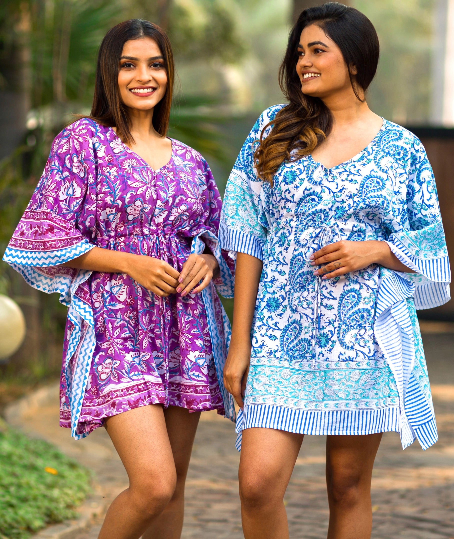 Beach Dreams Caftan Mini Dress - One Size
