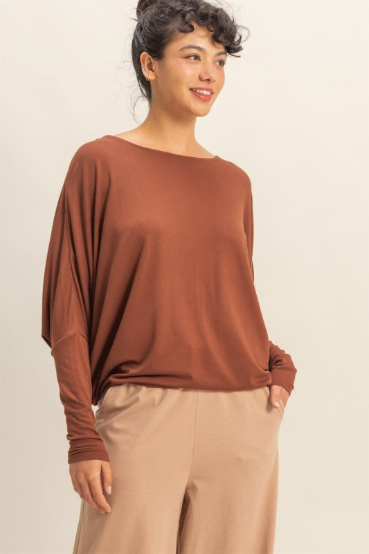 Drift Dolman - Chestnut