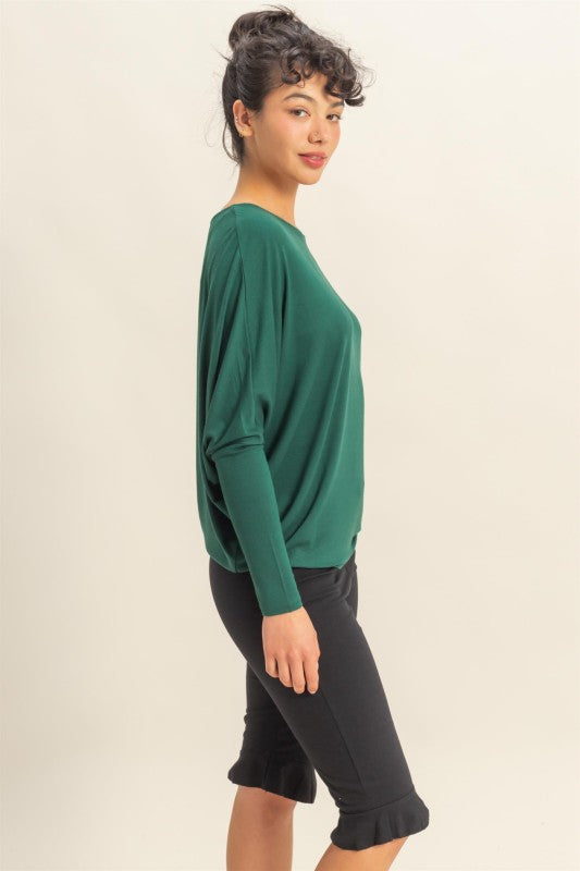 Drift Dolman - Dark Green