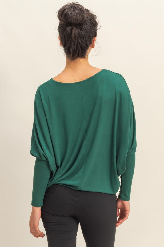 Drift Dolman - Dark Green